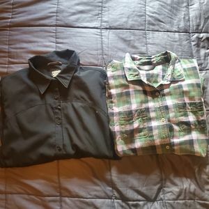 North Face and Columbia Buttonup Womens Large